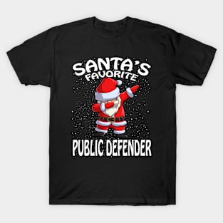 Santas Favorite Public Defender Christmas T-Shirt